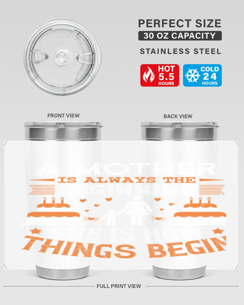 a mother is your first friend 12#- mothers day- Tumbler