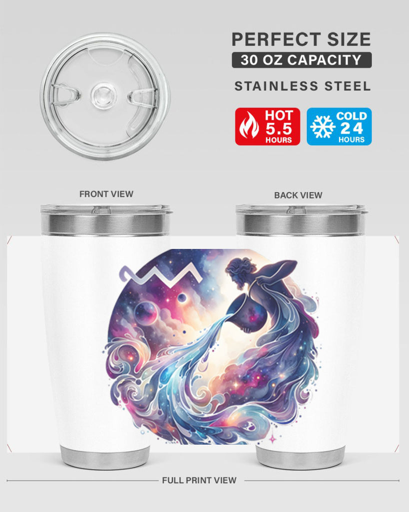 aquarius 89#- zodiac- Tumbler