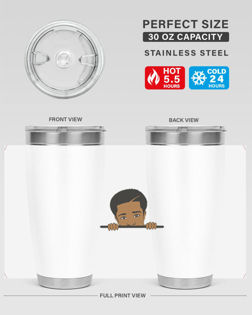 black boy 7#- black men - boys- tumbler