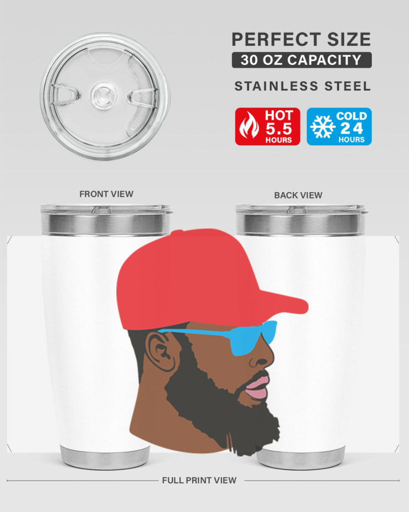 black man style 1#- black men - boys- tumbler