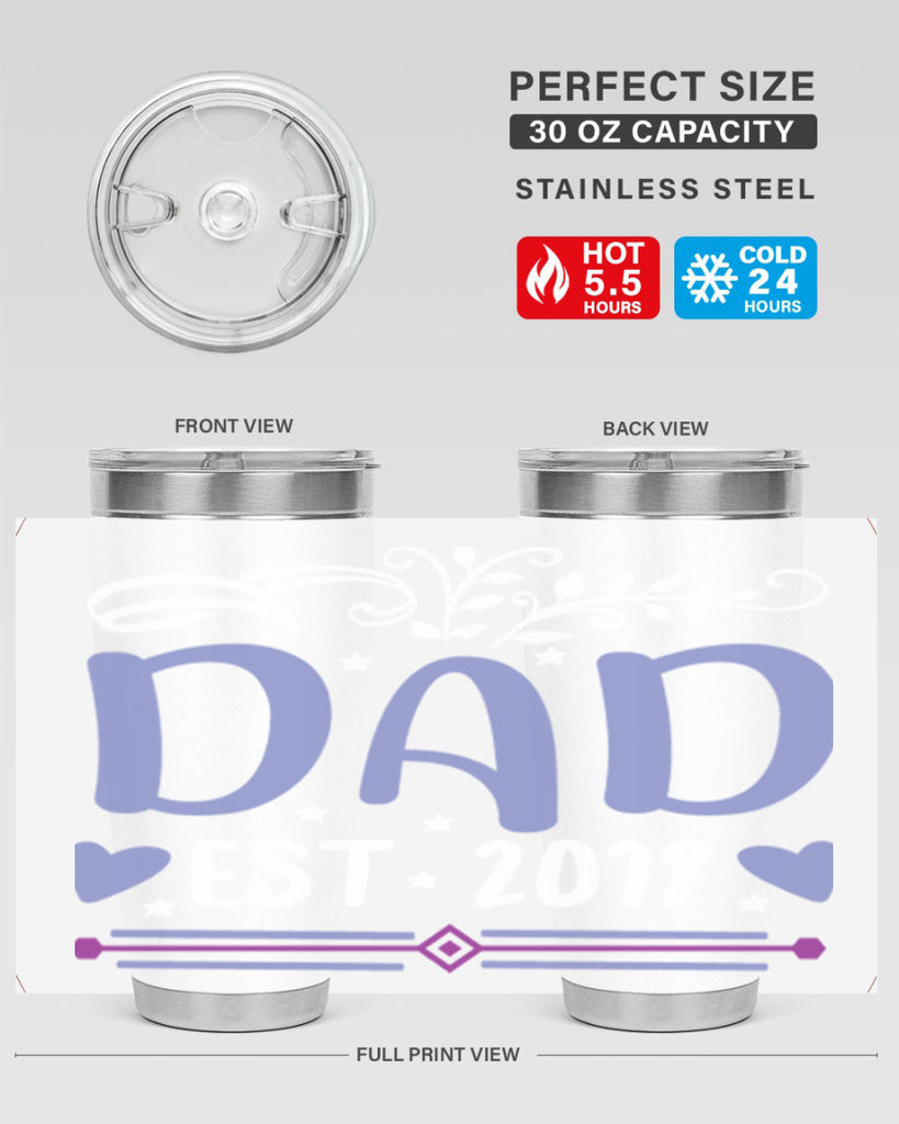 dad est 100#- fathers day- Tumbler