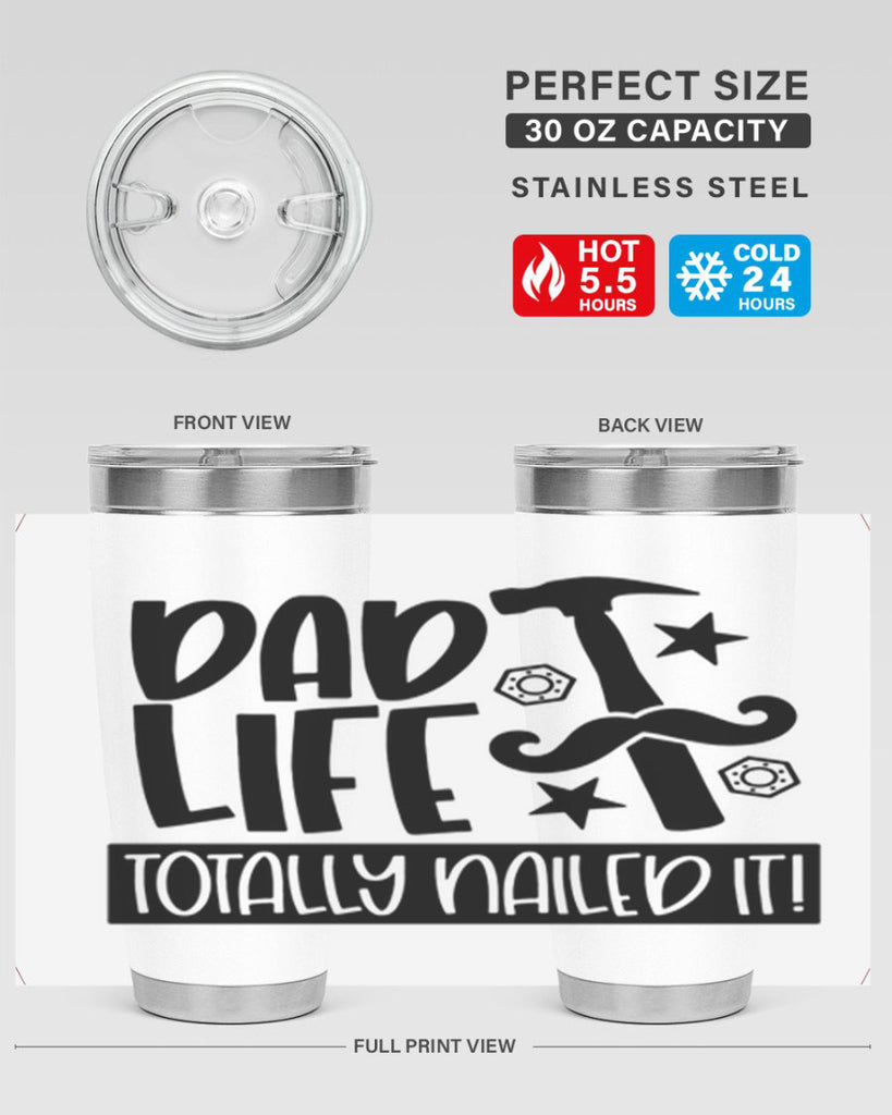 dad life totally nailed it 64#- fathers day- Tumbler