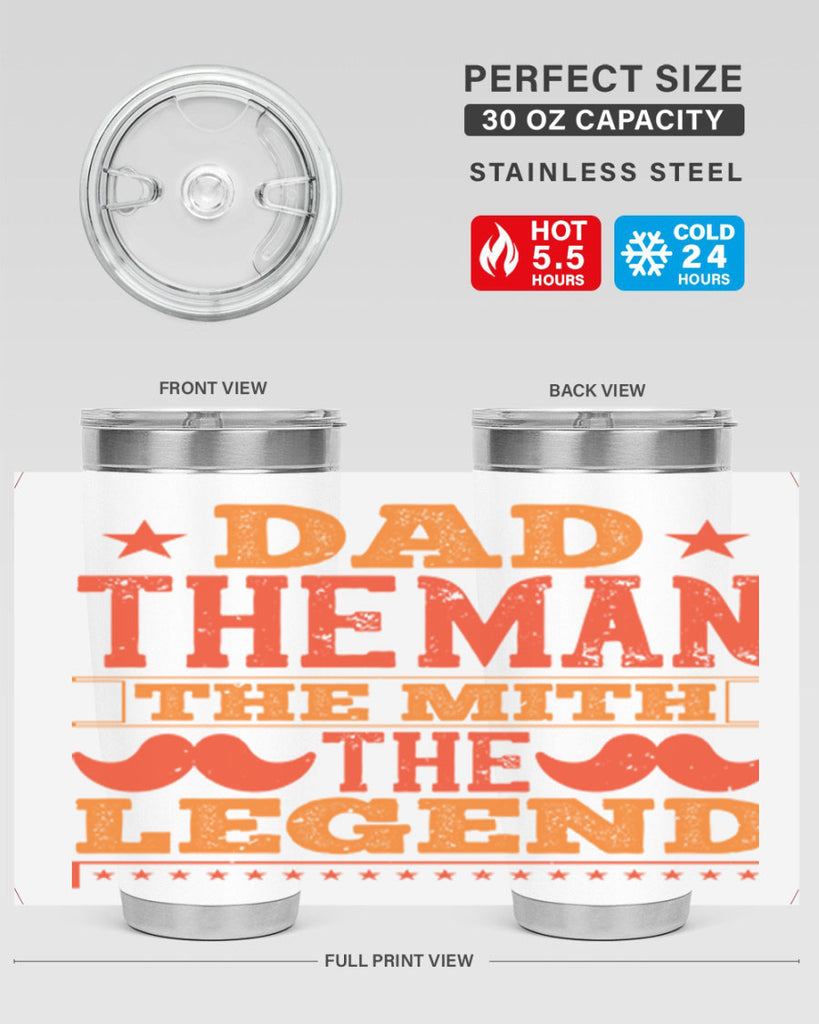 dad the man the mith the legend 262#- fathers day- Tumbler