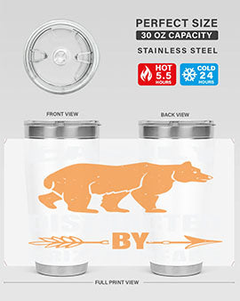 easily distracted by grizzly bears 1#- Bears- Tumbler