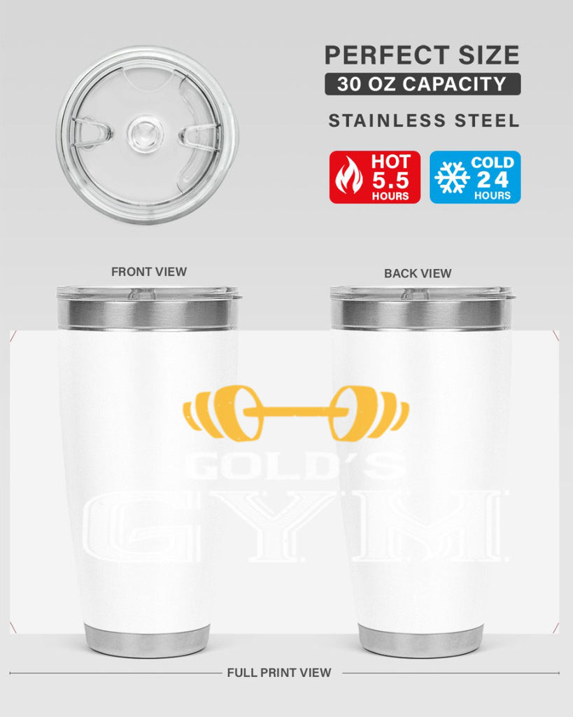 gold gym 101#- gym- Tumbler