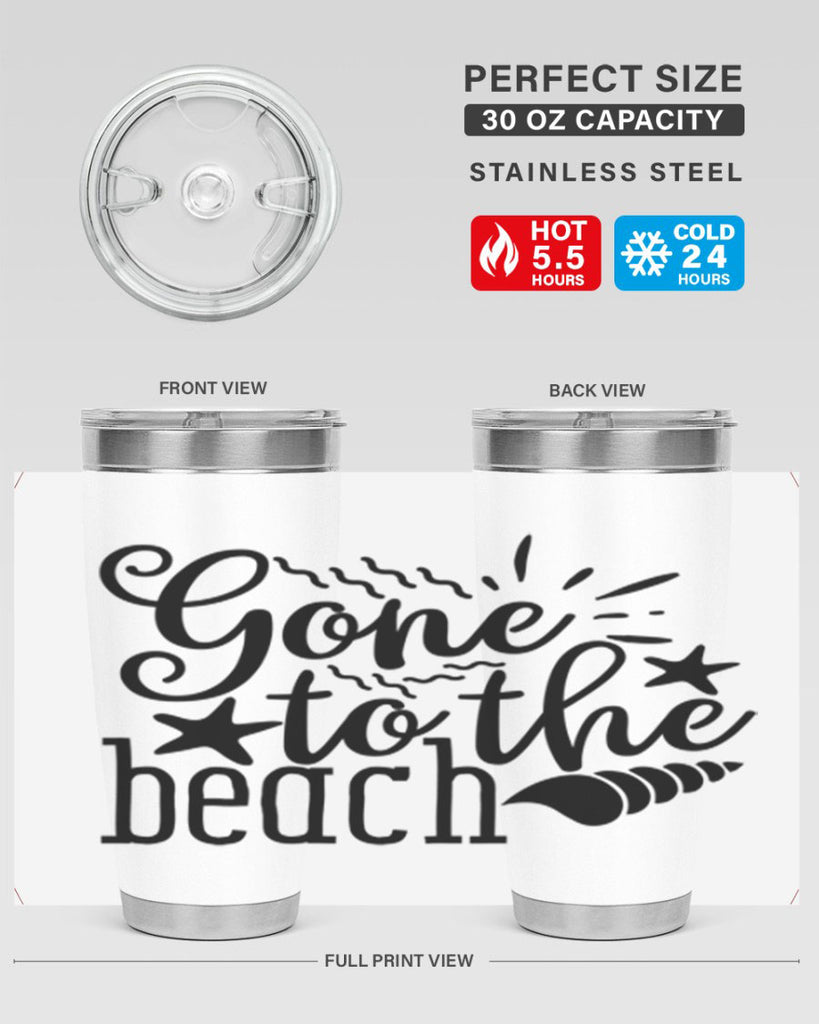 gone to the beach Style 100#- summer- Tumbler