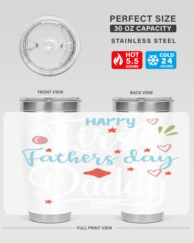 happy first fathers day daddy 89#- fathers day- Tumbler