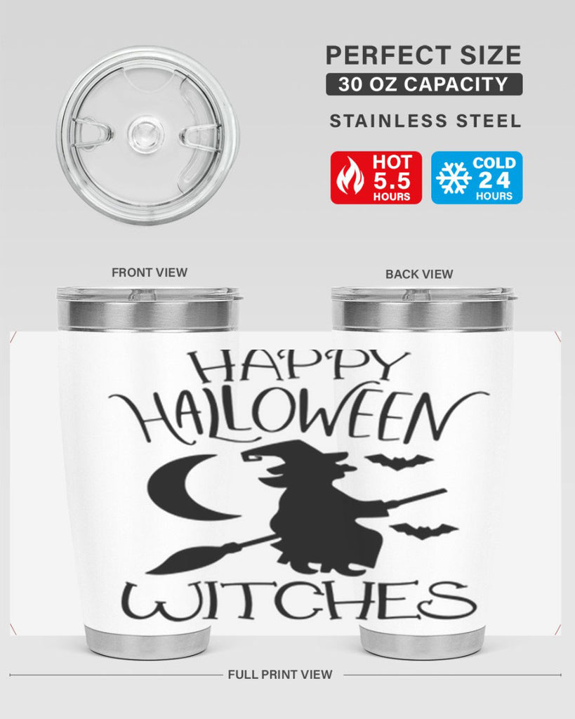 happy halloween witches 63#- halloween- Tumbler