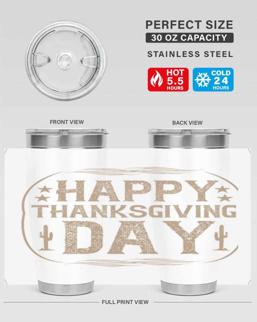 happy thanksgiving day 35#- thanksgiving- Tumbler