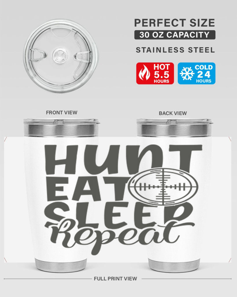 hunt eat sleep repeat 11#- hunting- Tumbler