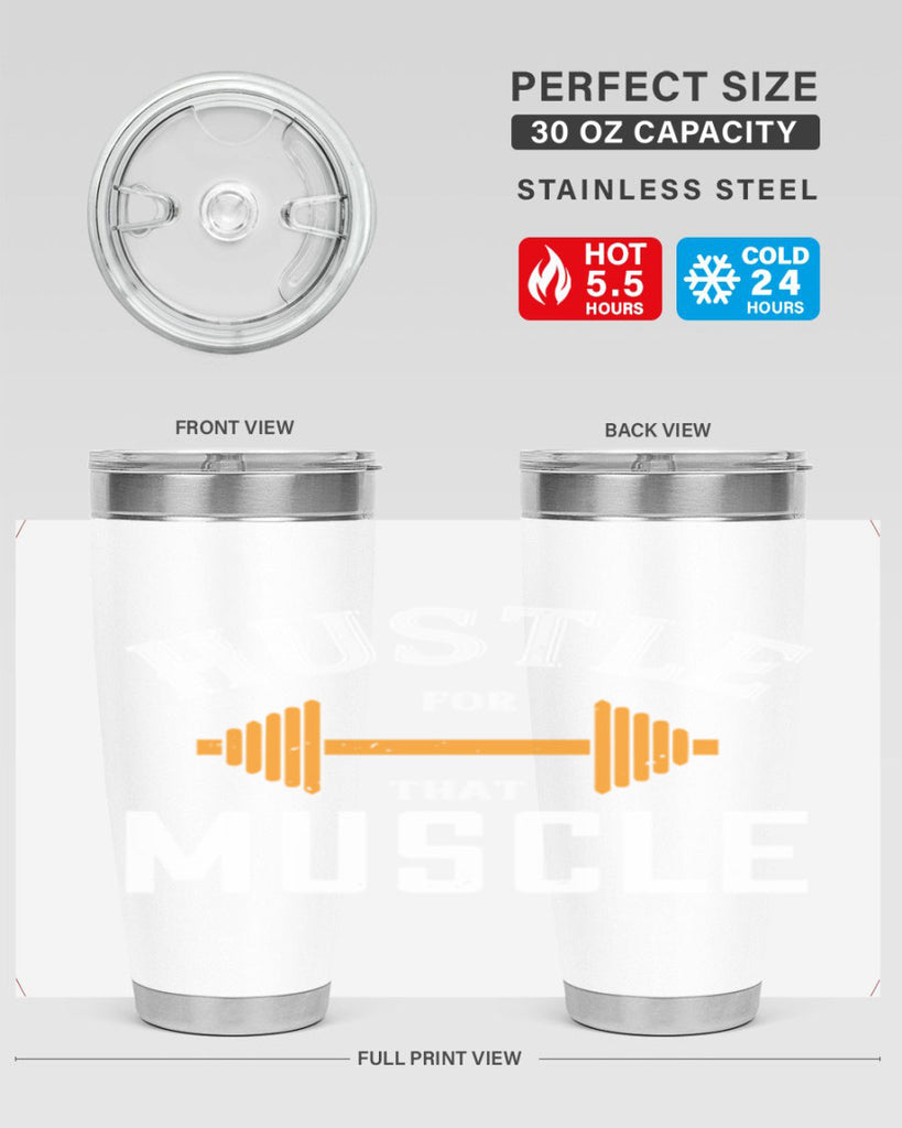 hustel for that muscle 92#- gym- Tumbler