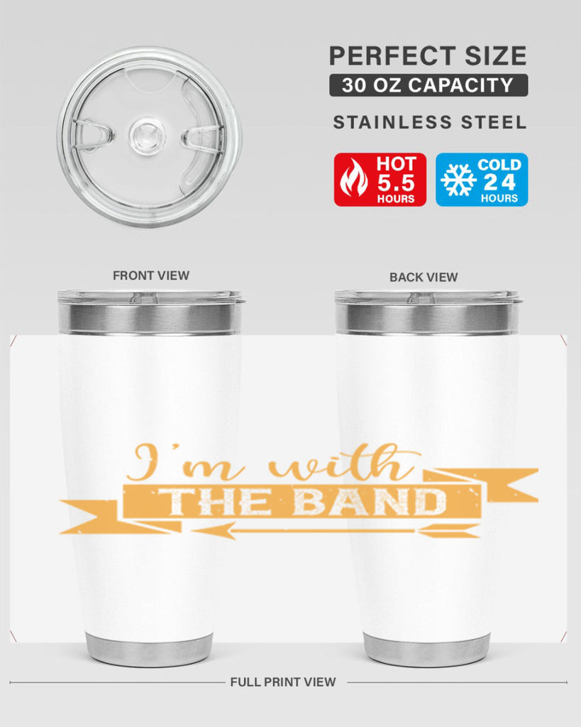 i’m with the band 58#- mardi gras- Tumbler