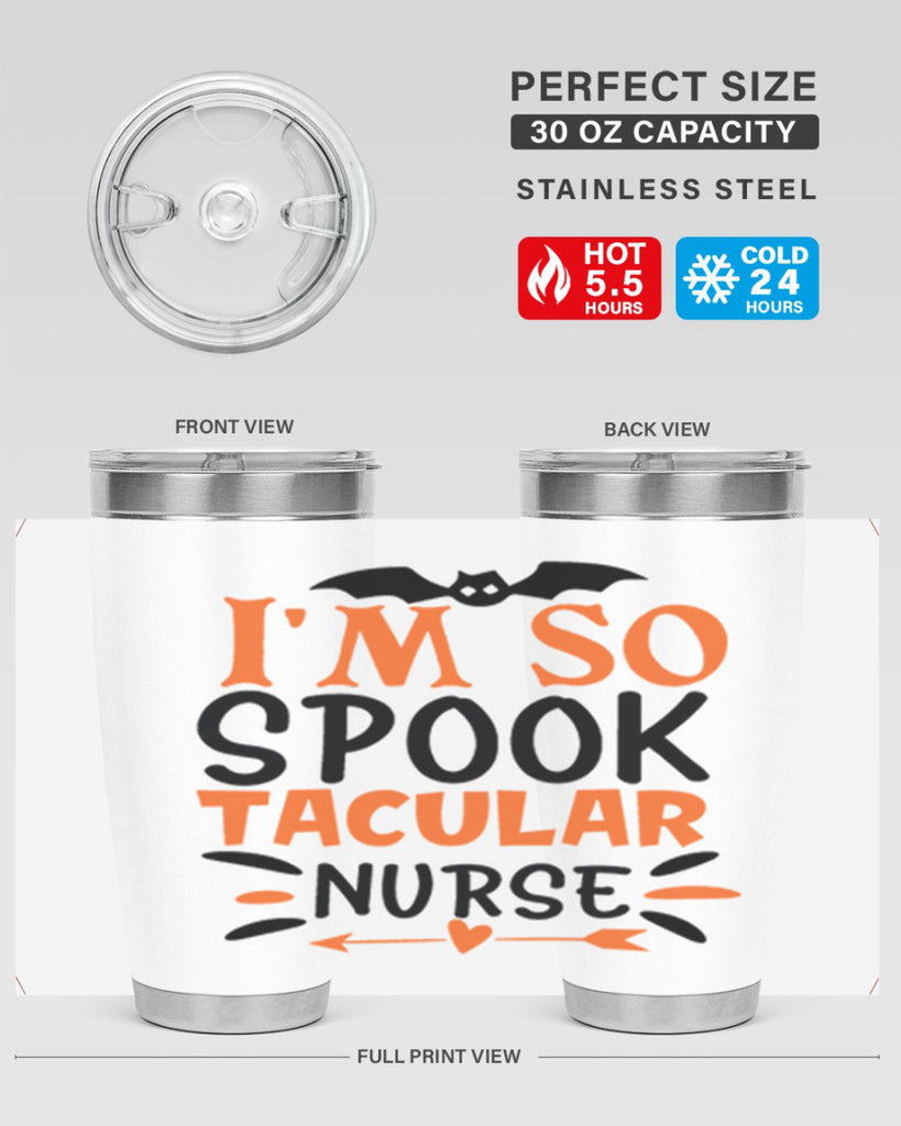 im so spooktacular nurse 111#- halloween- Tumbler