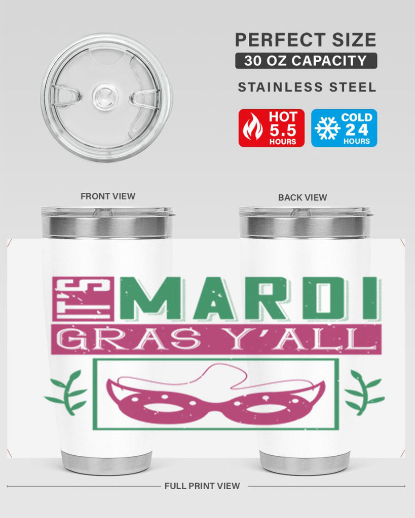 it’s mardi gras y’all 60#- mardi gras- Tumbler