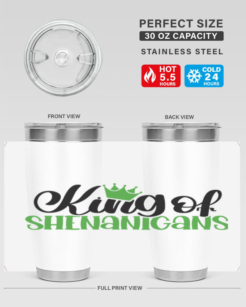 king Of Shenanigans Style 74#- St Patricks Day- Tumbler