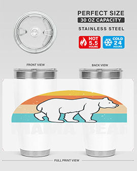 mama bear 24#- Bears- Tumbler