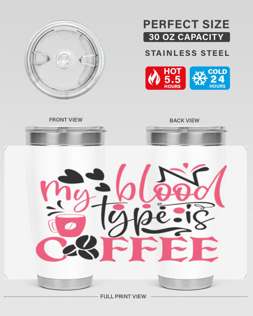 my blood type is coffee Style Style 129#- nurse- tumbler