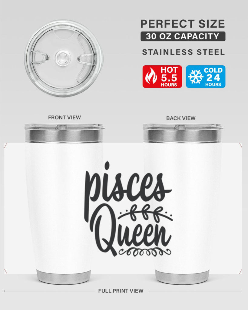 pisces queen 378#- zodiac- Tumbler