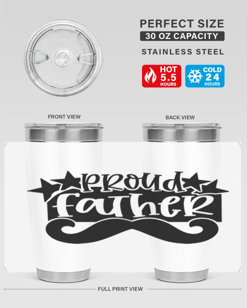 proud father 21#- fathers day- Tumbler