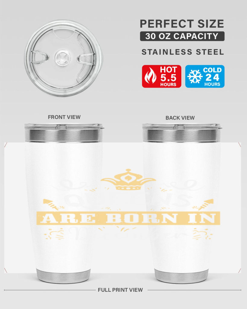 queens are born in December Style 44#- birthday- tumbler