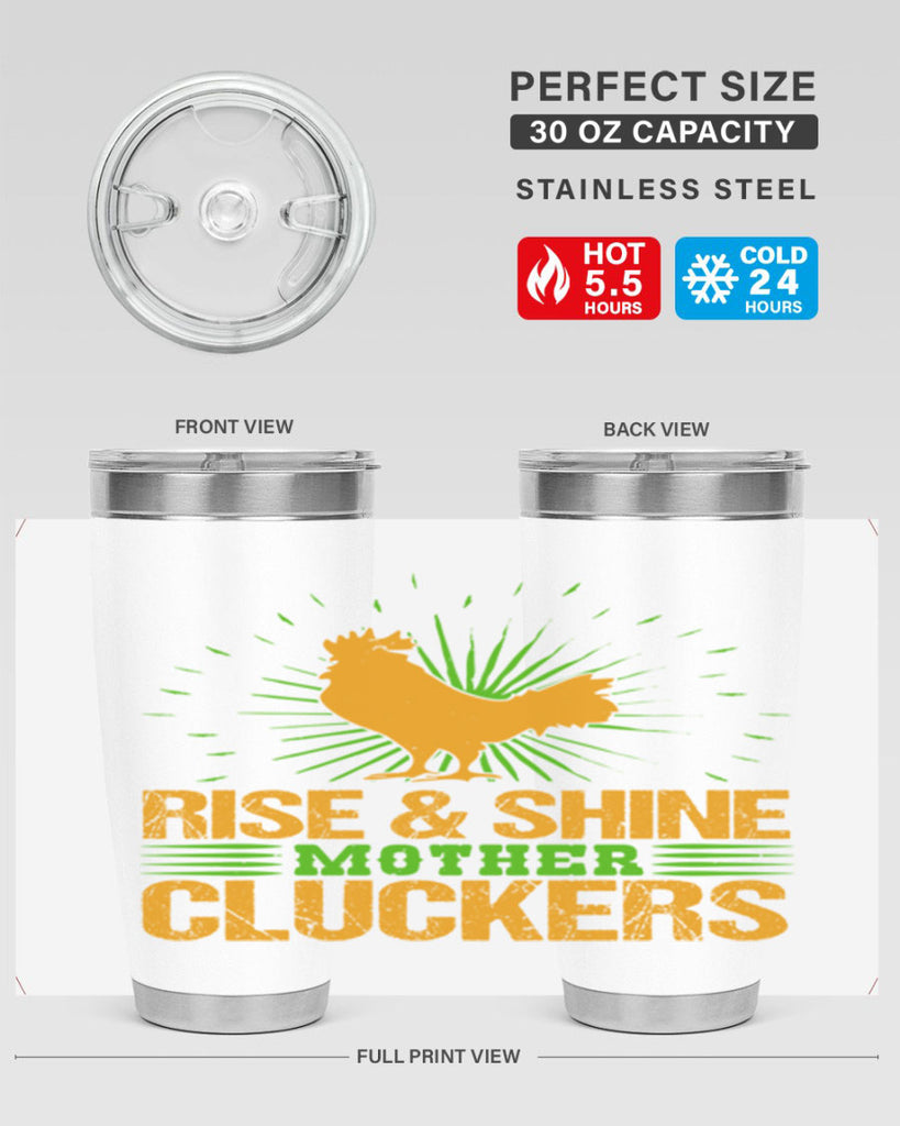 rise and shine mother cluckers 38#- farming and gardening- Tumbler