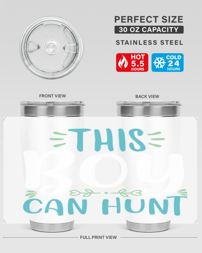 this boy can huntt 1#- easter- Tumbler