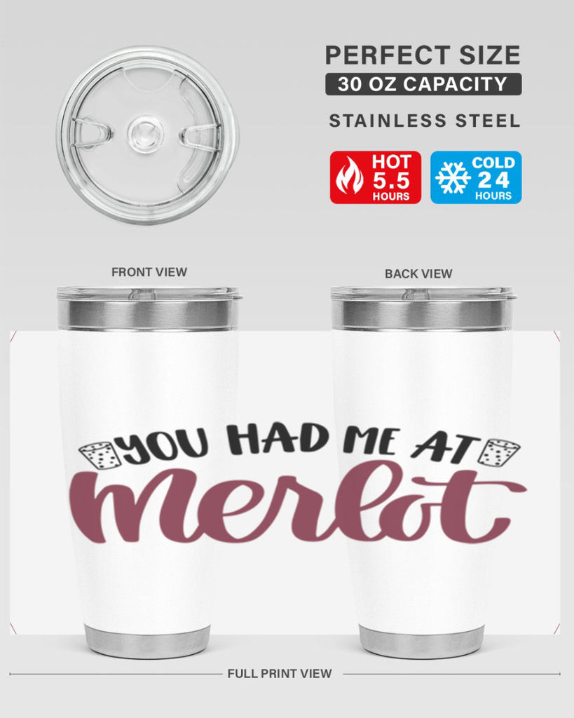 you had me at merlot 14#- wine- Tumbler