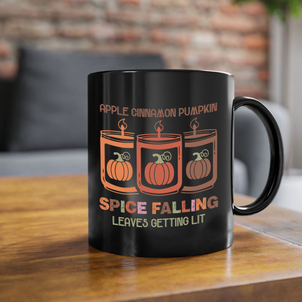 Apple Cinnamon Pumpkin Spice Falling Leaves Getting Lit 11#- fall-Mug / Coffee Cup