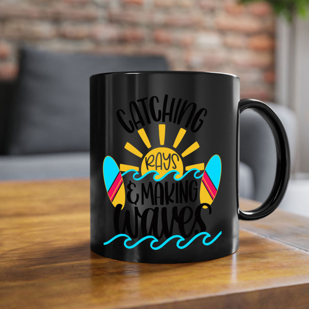 Catching Rays Making Waves Style 49#- Summer-Mug / Coffee Cup