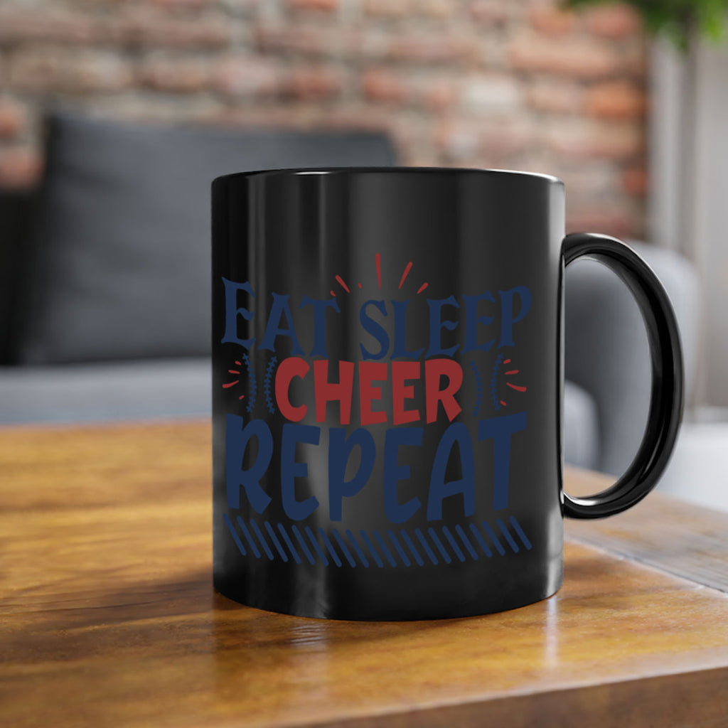 Eat sleep cheer repeat 1547#- football-Mug / Coffee Cup