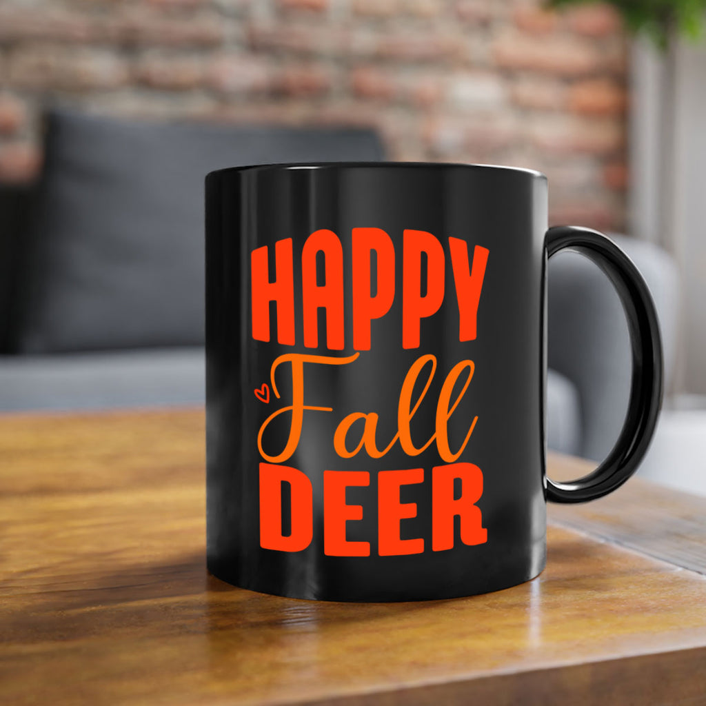 Happy Fall Deer Design 218#- fall-Mug / Coffee Cup