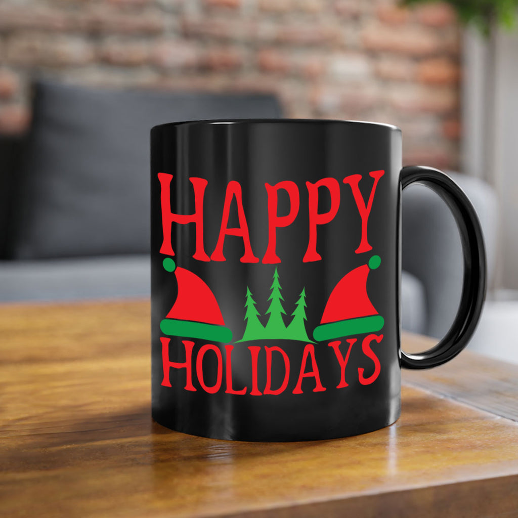 Happy Holidays 136#- winter-Mug / Coffee Cup