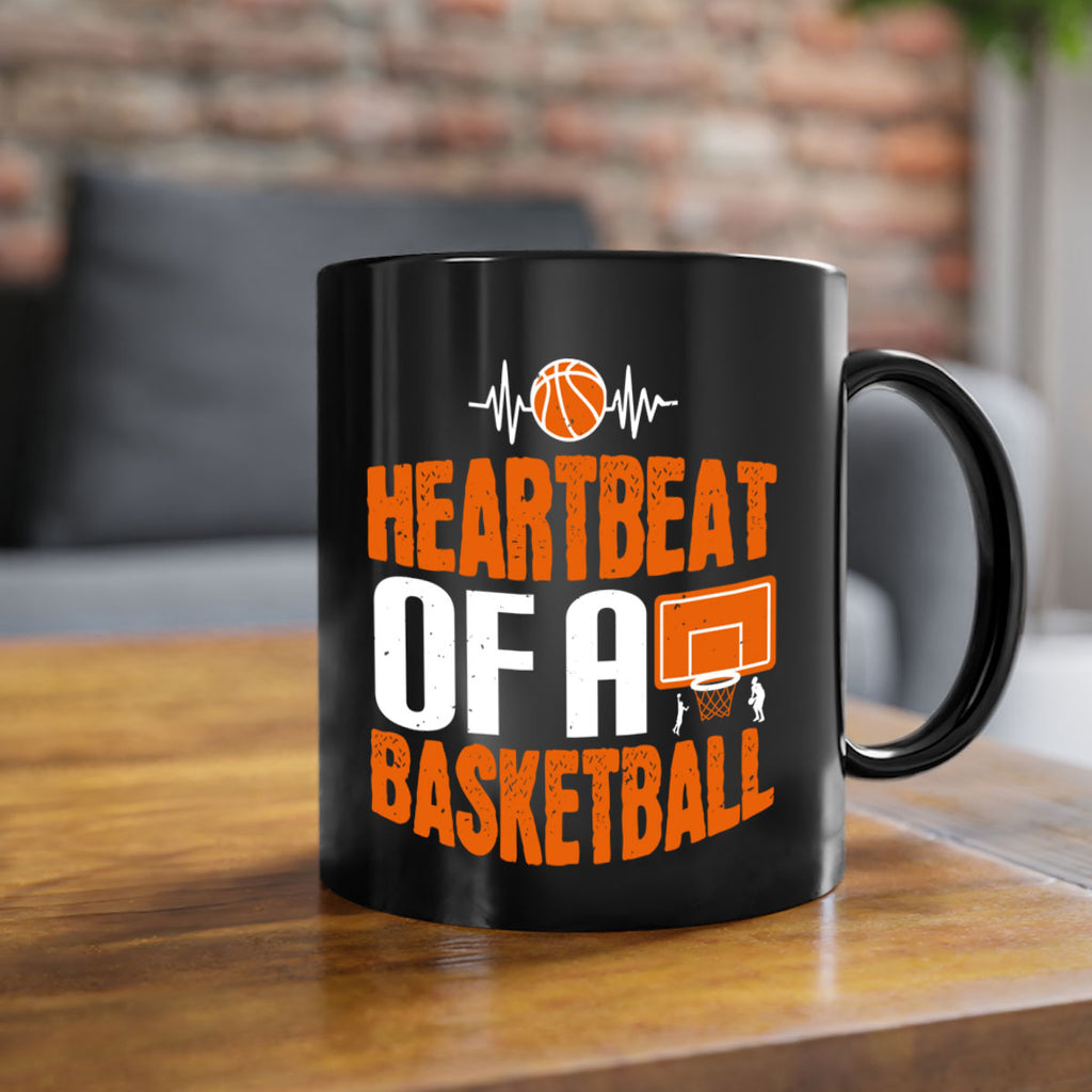 Heartbeat of a basketball 1191#- basketball-Mug / Coffee Cup