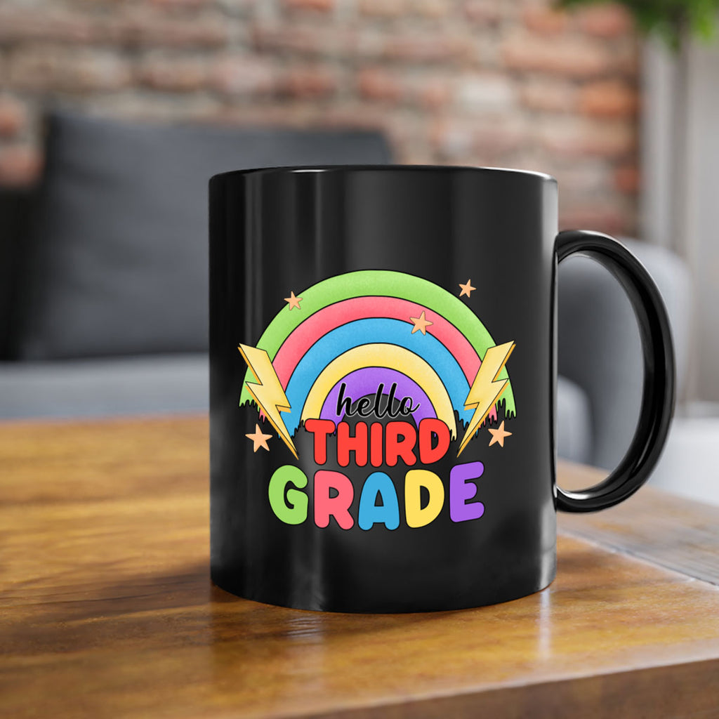 Hello 3rd Grade Rainbow 12#- Third Grade-Mug / Coffee Cup