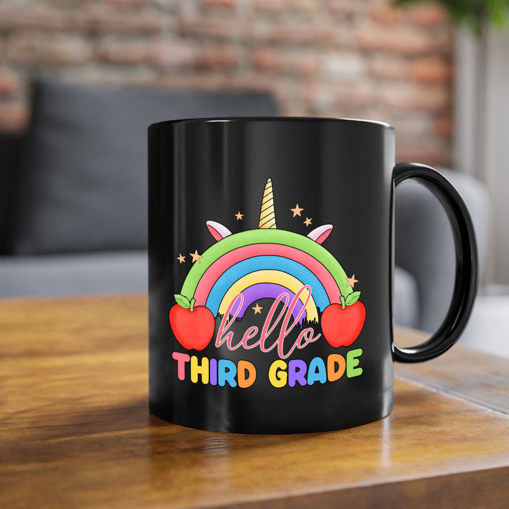 Hello 3rd Grade Unicorn Rainbow 13#- Third Grade-Mug / Coffee Cup
