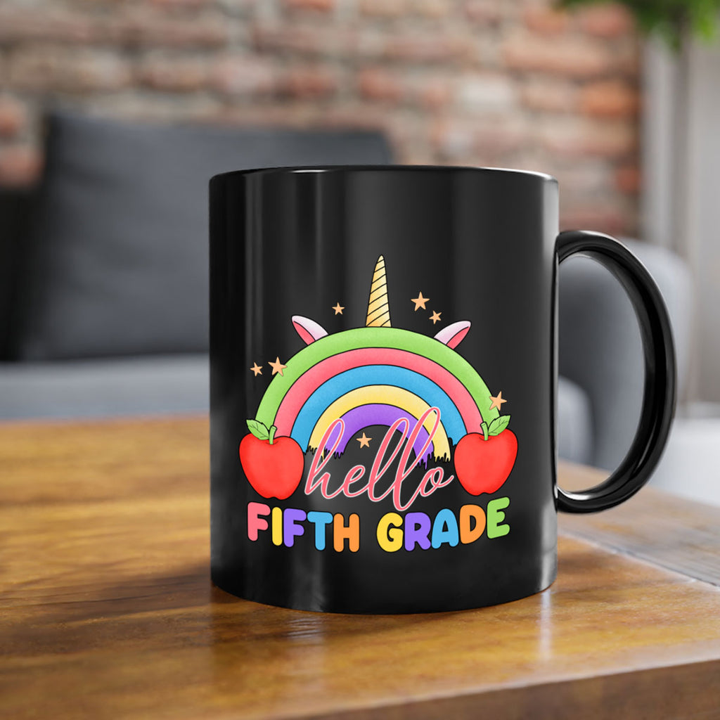 Hello 5th Grade Unicorn Rainbow 15#- 5th grade-Mug / Coffee Cup