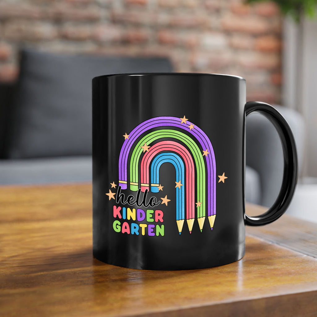 Hello Kindergarten Pencil Rainbow 4#- Kindergarten-Mug / Coffee Cup