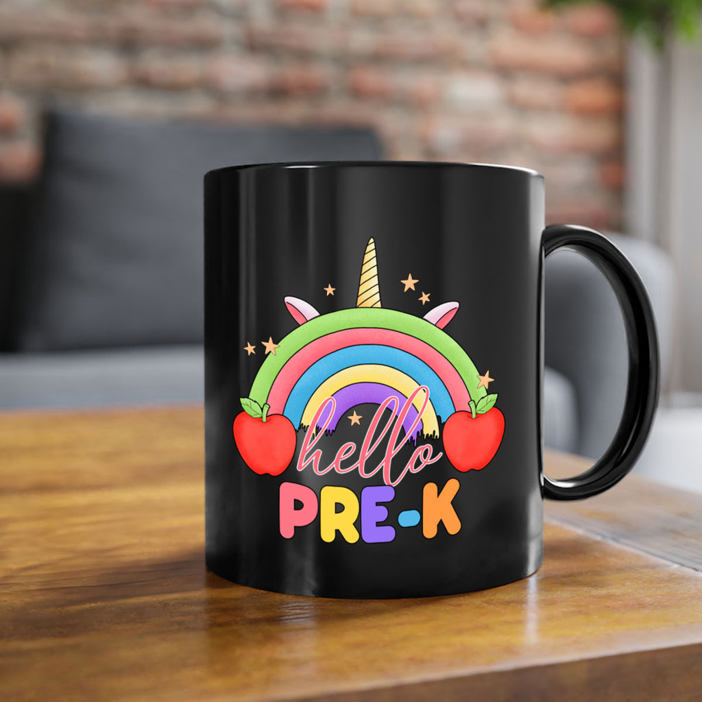 Hello PreK Unicorn Rainbow 7#- preK-Mug / Coffee Cup