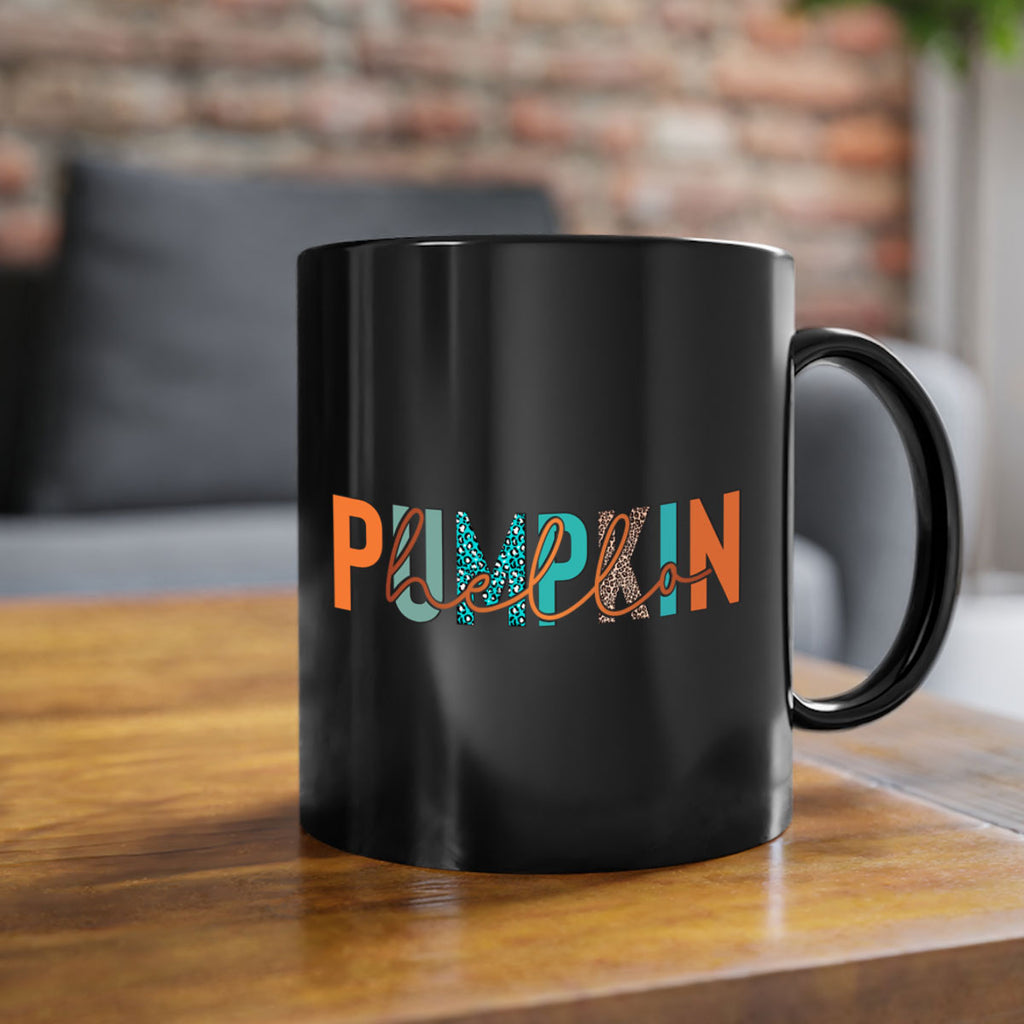 Hello Pumpkin 285#- fall-Mug / Coffee Cup