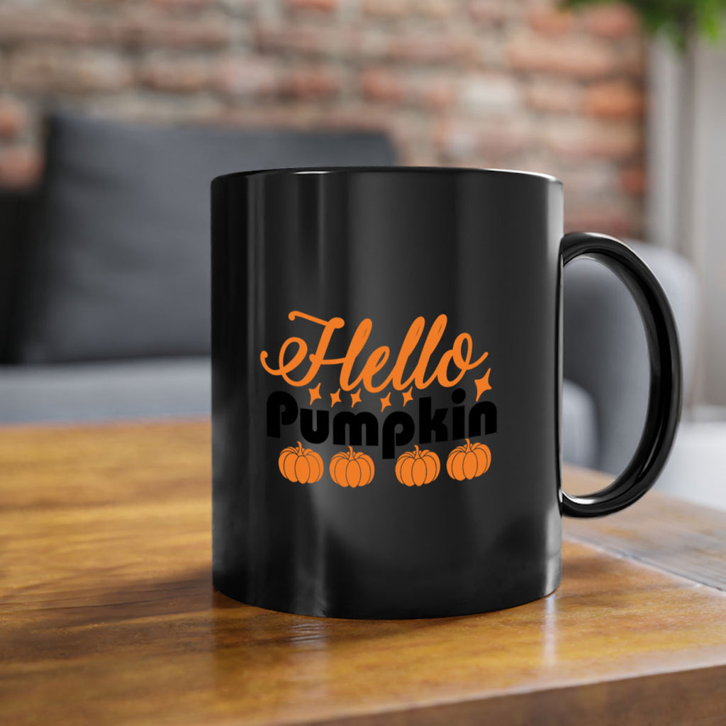 Hello Pumpkin 292#- fall-Mug / Coffee Cup