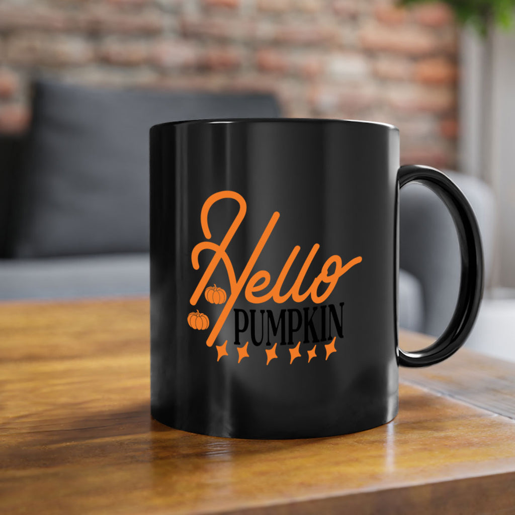 Hello Pumpkin 293#- fall-Mug / Coffee Cup