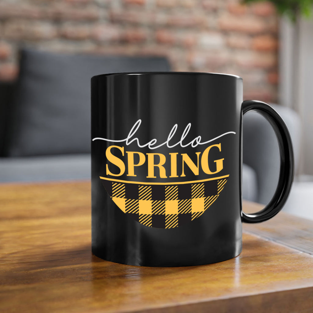 Hello Spring plaid 203#- spring-Mug / Coffee Cup