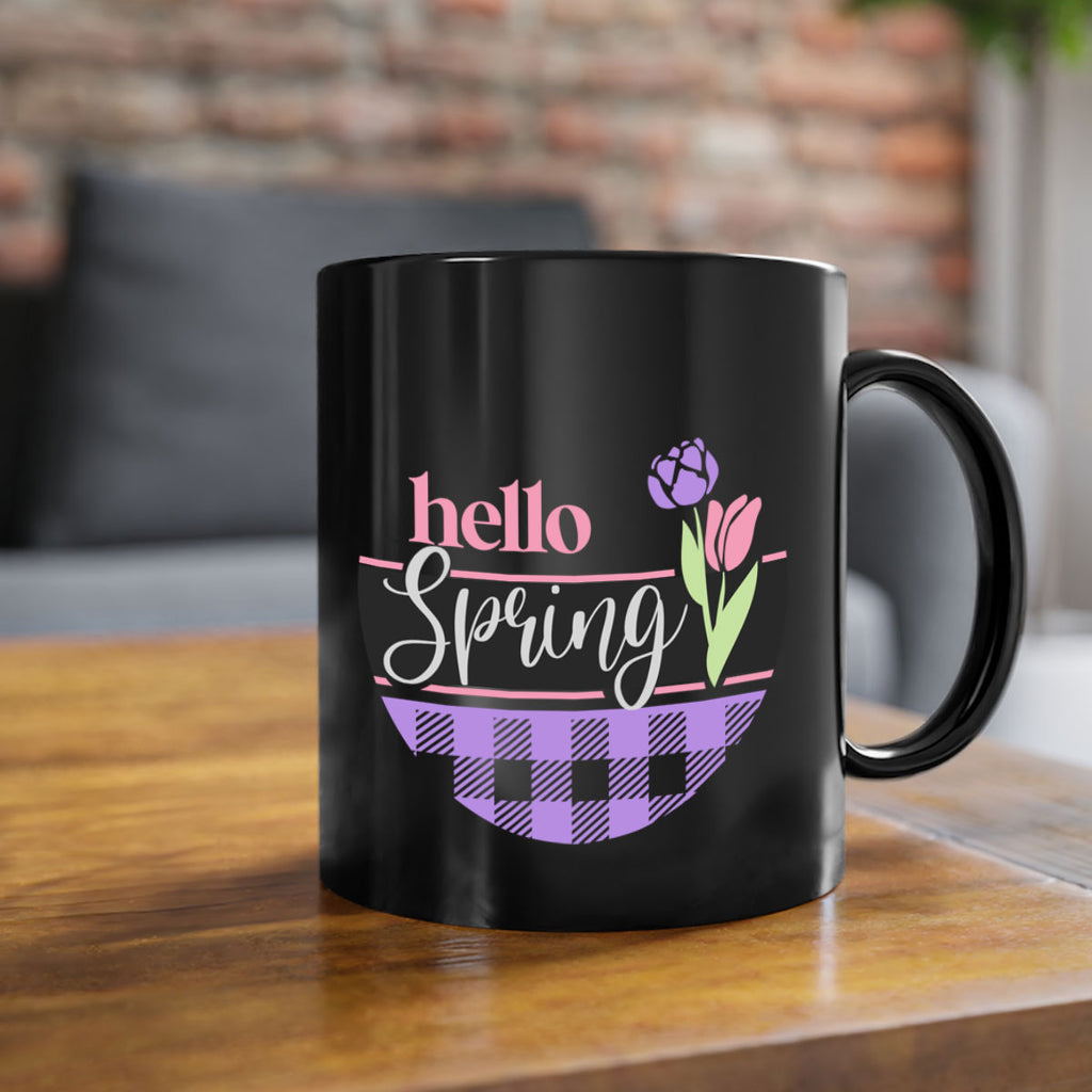 Hello spring plaid206#- spring-Mug / Coffee Cup