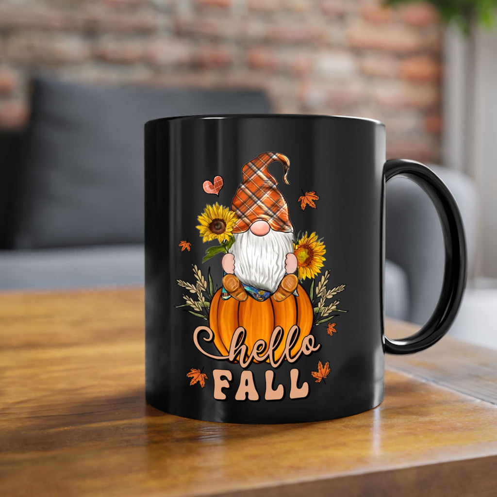 HelloFallAutumnGnome 298#- fall-Mug / Coffee Cup