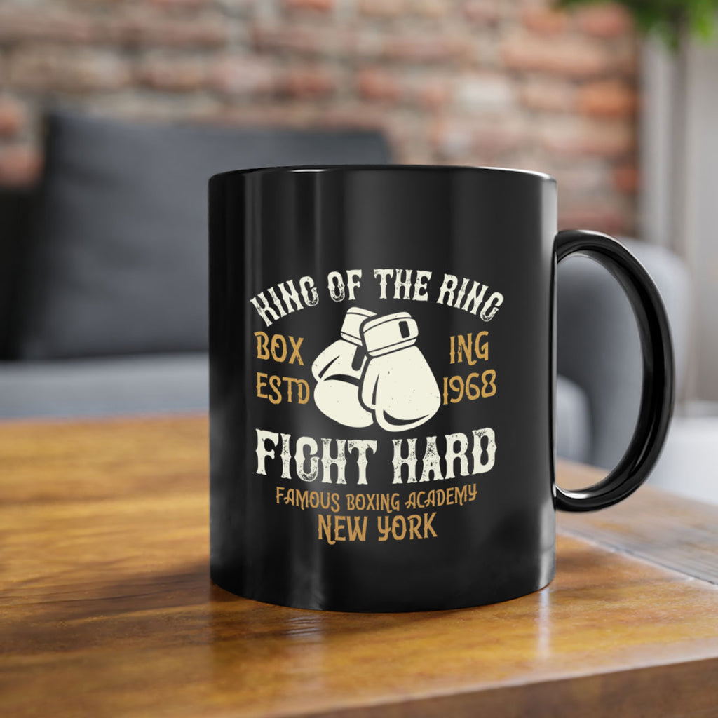 King Of The Ring Boxing Estd Fight Hard Famous Boxing Academy New York 1907#- boxing-Mug / Coffee Cup