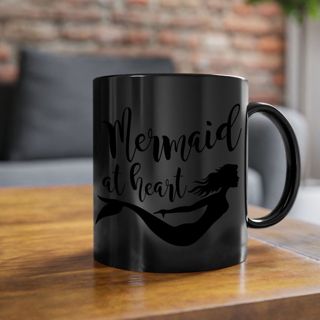 Mermaid at heart 395#- mermaid-Mug / Coffee Cup