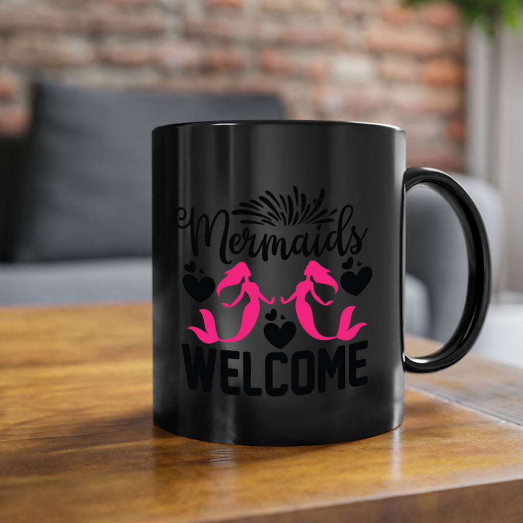 Mermaids Welcome 499#- mermaid-Mug / Coffee Cup