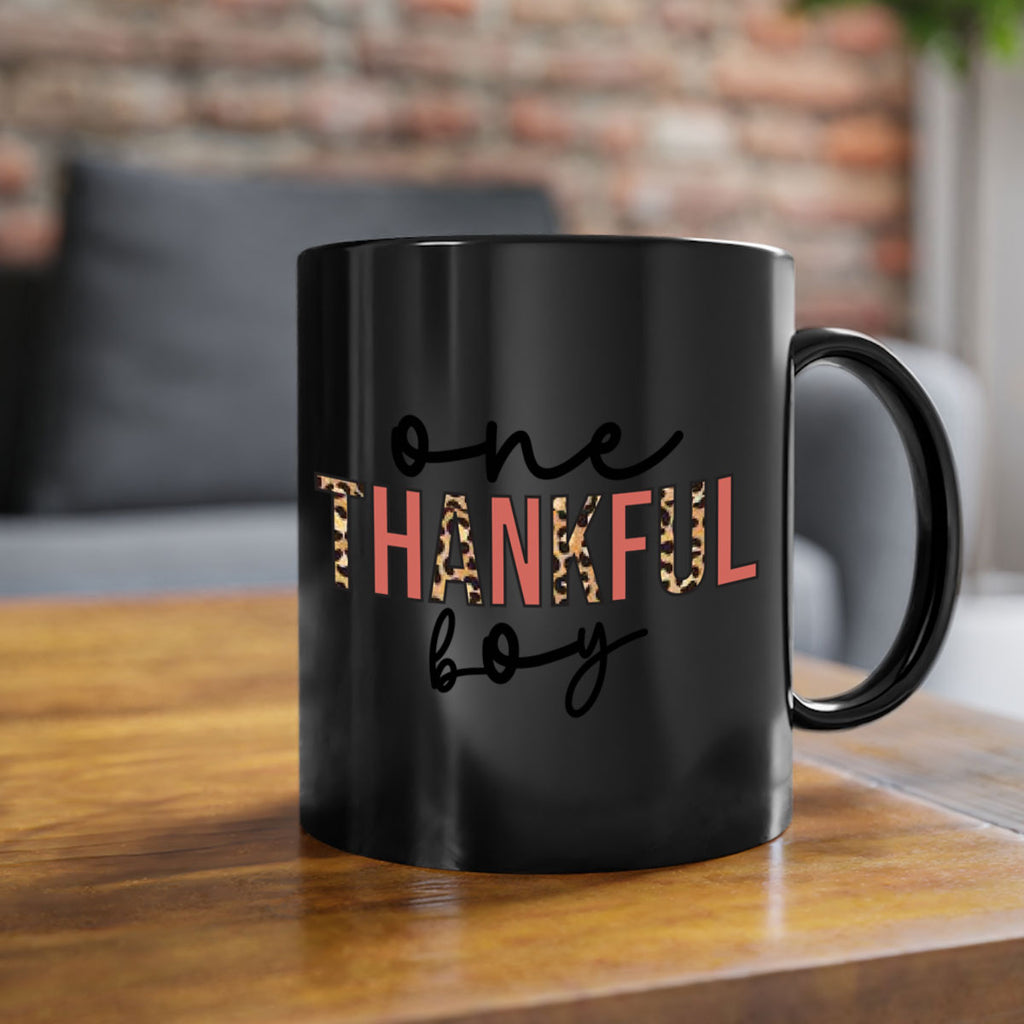 One thankful boy 462#- fall-Mug / Coffee Cup