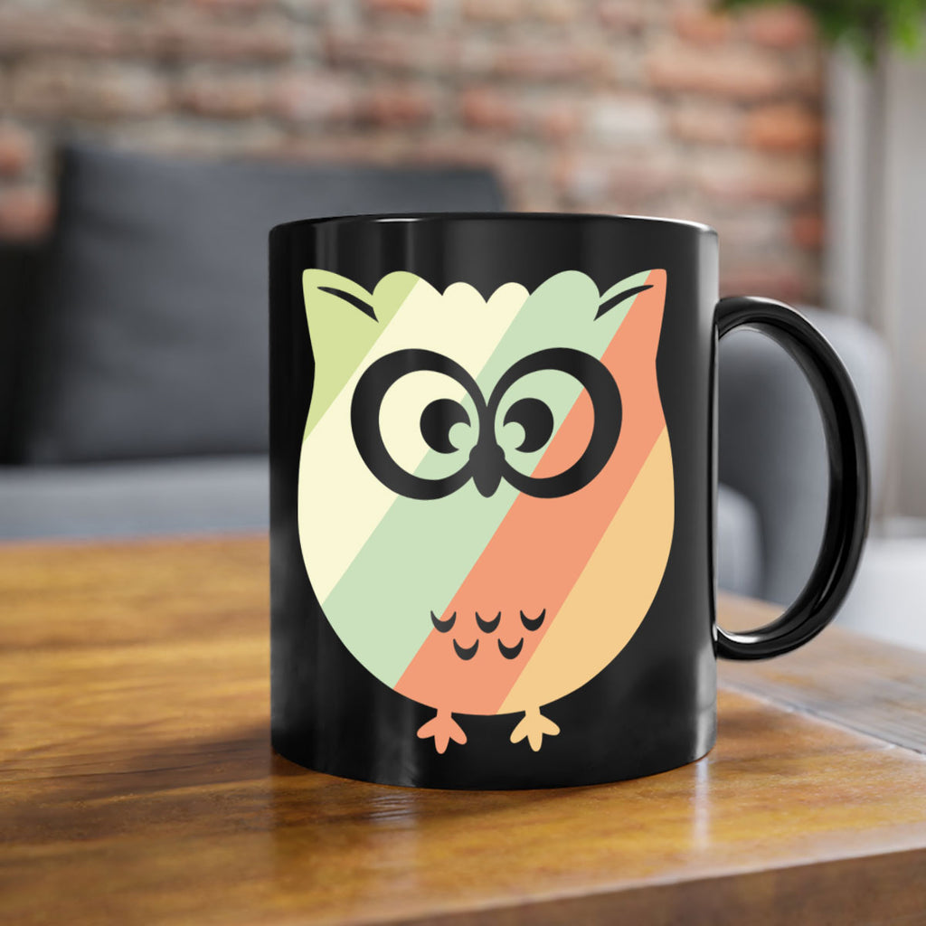 Owl Retro Style Vintage A TurtleRabbit 15#- owl-Mug / Coffee Cup
