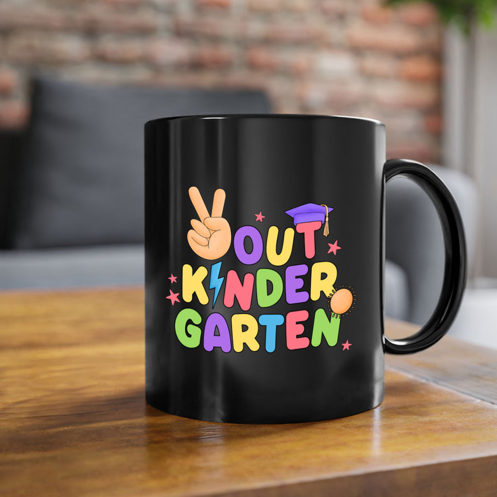 Peace Out Kindergarten Peace Hand 14#- Kindergarten-Mug / Coffee Cup